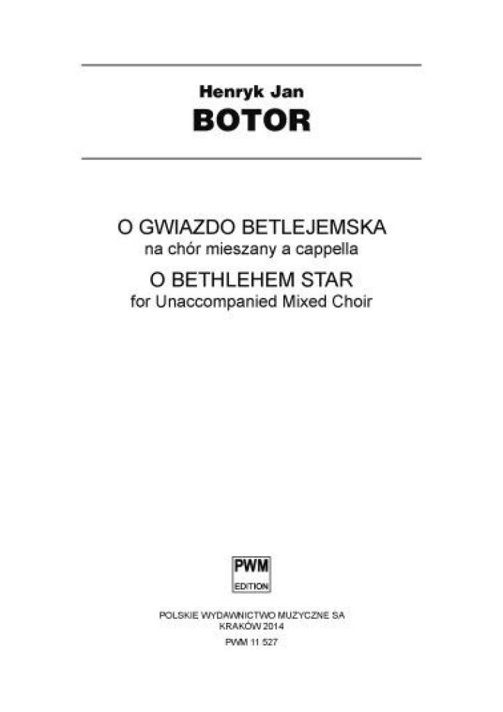 O Bethlehem Star